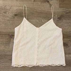 Boho lace cotton tank top